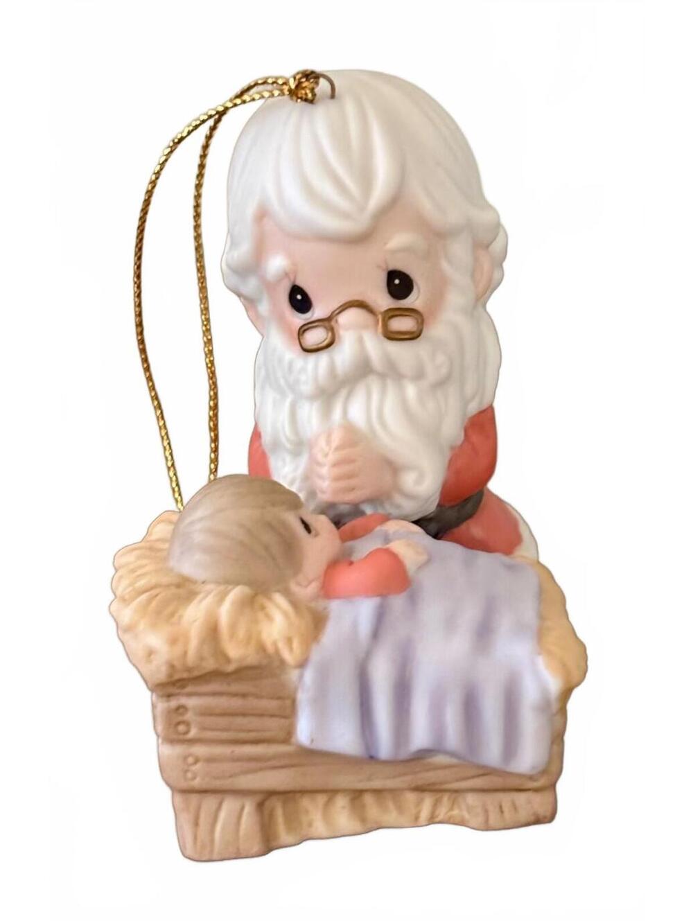 Precious Moments How Great Thou Art 111009 Santa Baby Jesus Ornament 2010